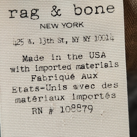 Rag & Bone‎ Men's Standard Issue Fit 2 Slim Leg Distrsd Grey 100% Cotton Size 30 - Picture 12 of 13